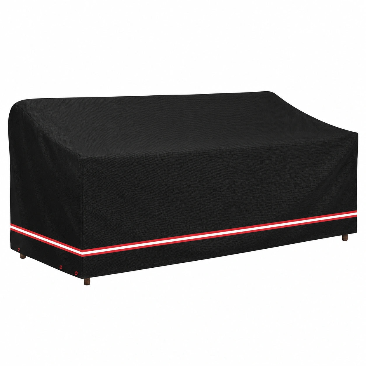 Copridivano Impermeabile per Esterno 3-4 Posti, Protezione Panche da Giardino Nero 236x102x89 cm