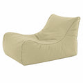 Poltrona Pouf Ecopuf Master per Esterno con Tasca e Maniglia, Tessuto Impermeabile, 115x65x60cm, Verde Oliva